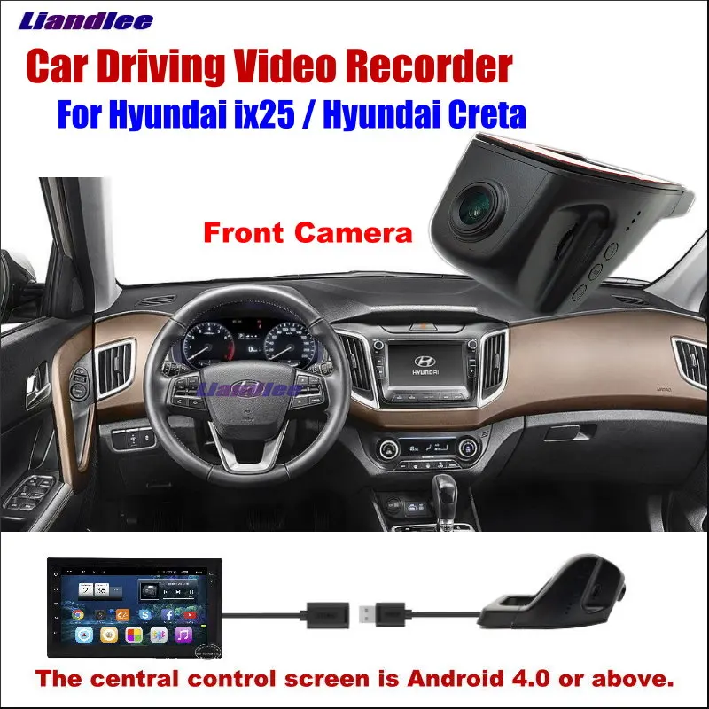 

Car DVR Front Camera Driving Video Recorder USB Plug For Hyundai ix25 Hyundai Creta Android Screen AUTO Cam Antiradar