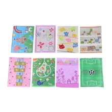 Кукольный дом, мультяшный рисунок, турецкий ковер, кукольный домик, миниатюры, 1:12, аксессуары, набор ковров, коврик из вискозной нити, мультяшный мини-ковер