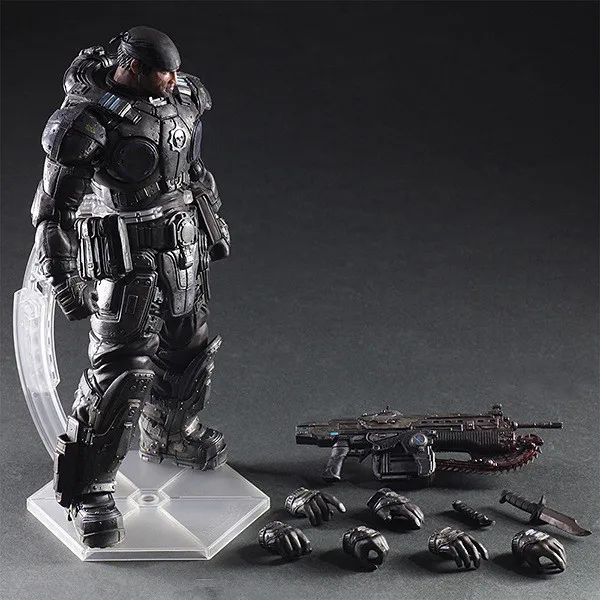 

Play Arts Kai Gears of War Marcus Fenix PVC Action Figures Collectible Model Toys 27cm