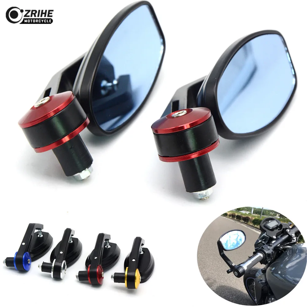Motorcycle View Side Rear Mirror 7/8" 22mm Handle bar Side Mirrors for suzuki GSXR1000 GSXR600 GSXR750 Honda CB CBR 300 599