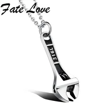 Fate Love ожерелье из нержавеющей стали с подвесками Гаечные Ключи гаечный ключ коррозионная сделка цвет серебряный ожерелье ювелирные изделия для мужчин подарки FL1104