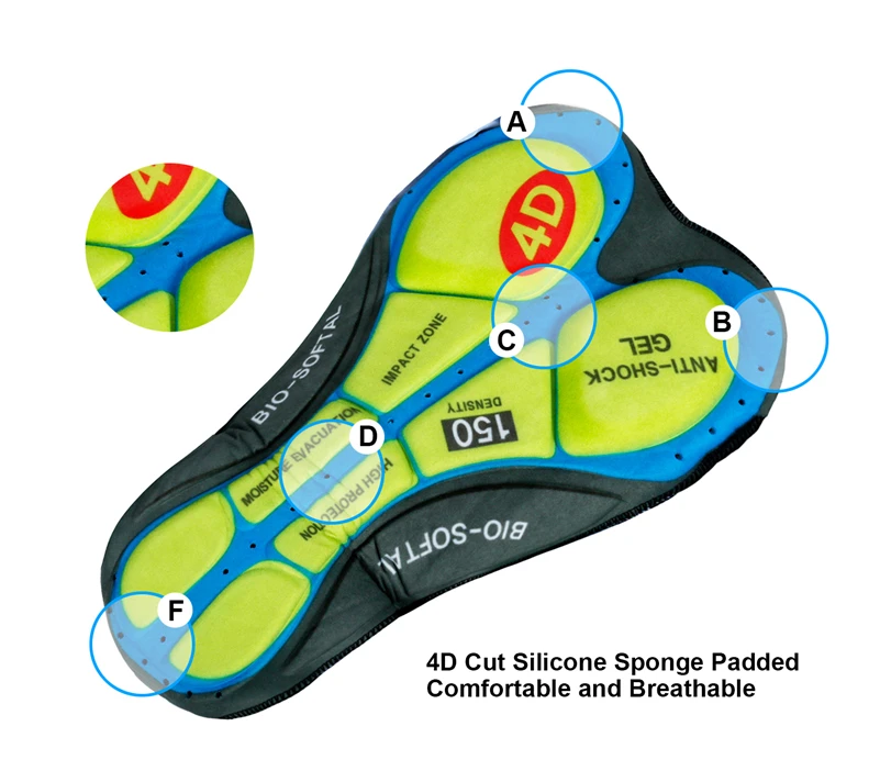West biking дорожный велосипед 4D Bib короткий дышащий Противоскользящий Быстросохнущий высокоэластичный толстый силиконовый коврик Велоспорт