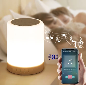 

Multifunctional Bluetooth Speaker Large Battery Capacity LED Adjustable Desktop Night Light TN99