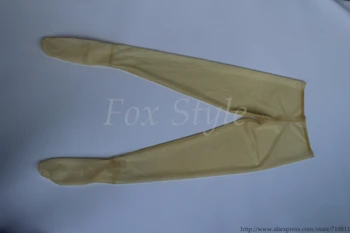 

Transparent Latex leggings 0.3mm thickness rubber with holes on crotch