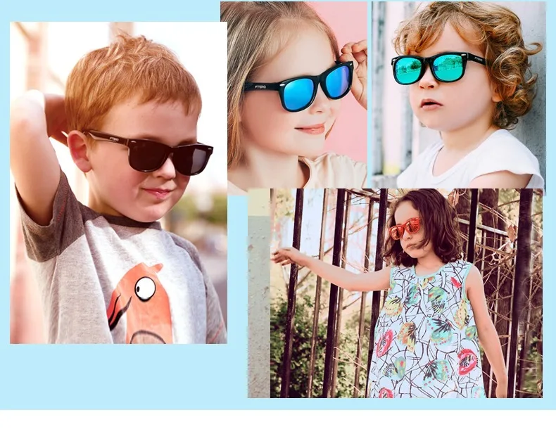 Детские солнцезащитные очки мальчики девочки поляризованные солнцезащитные очки TR90 кадры носить Comfrotable очки для детей UV400