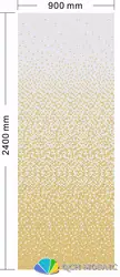 Керамика мозаика для украшения дома облицовки стен желтый цвет постепенное изменения узор 900xH2400mm