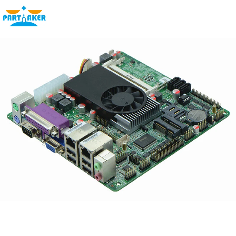 Дешевая мини Промышленная материнская плата ITX Intel 1037U 10COM двойная 24 бита LVDS POS