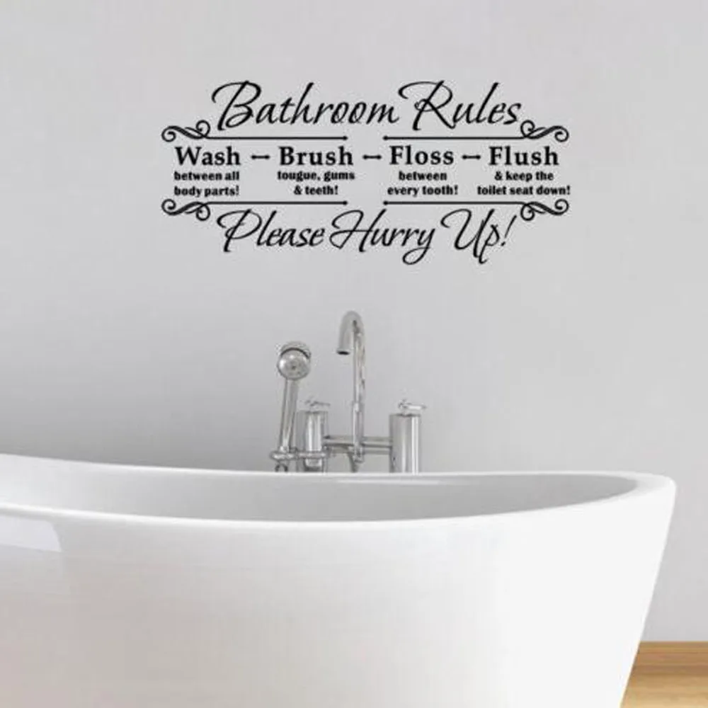 Peinture Salle De Bain Lumineuse ~ salle de bains r gles stickers muraux amovible sticker home decor Peinture Salle De Bain Lumineuse ~ salle de bains r gles stickers muraux amovible sticker home decor