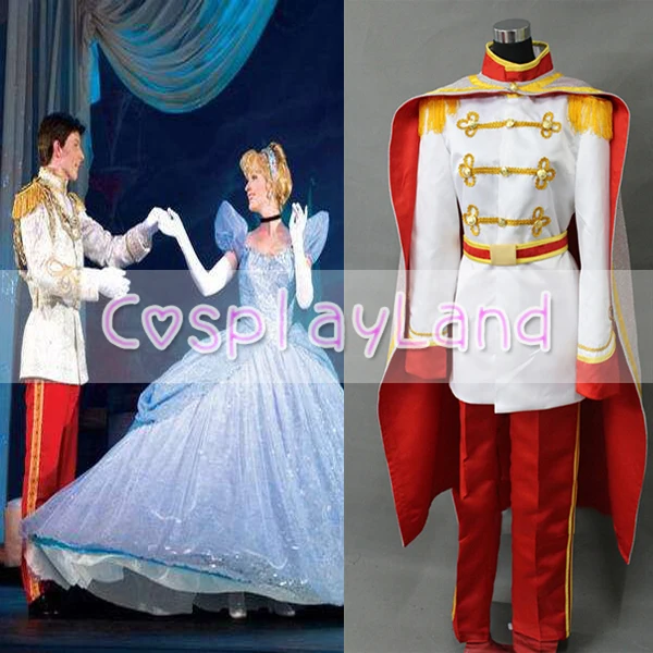 

Prince Charming Cosplay Costume from Cinderella Adult Man Suit Outfit Halloween Party Cinderella Prince Cosplay Costumes