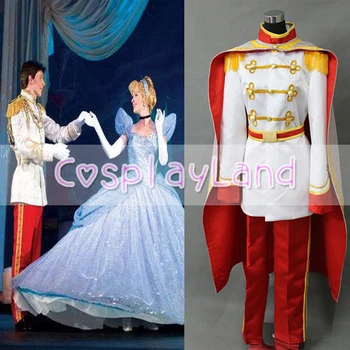 

Prince Charming Cosplay Costume from Cinderella Adult Man Suit Outfit Halloween Party Cinderella Prince Cosplay Costumes