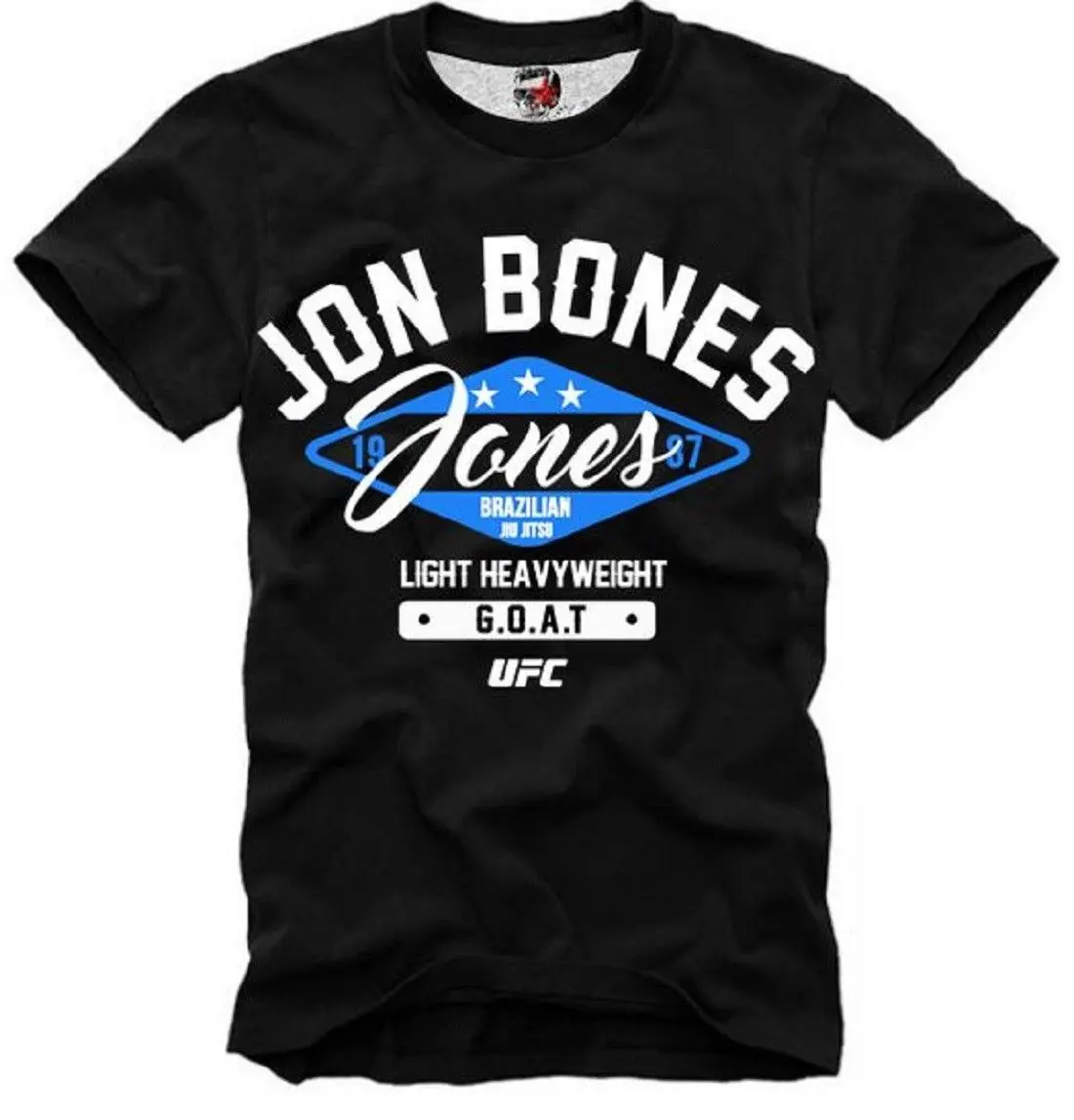 Мужская забавная футболка JON BONES JONES MMA JIU JITSU MUAY THAI GOAT 4225DTG | одежда