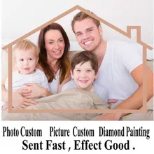 Сверло блестящее 5D diy алмазная живопись персональная фотография на заказ полный квадратный Стразы мозаика 3D вышивка крестиком подарки для влюбленных