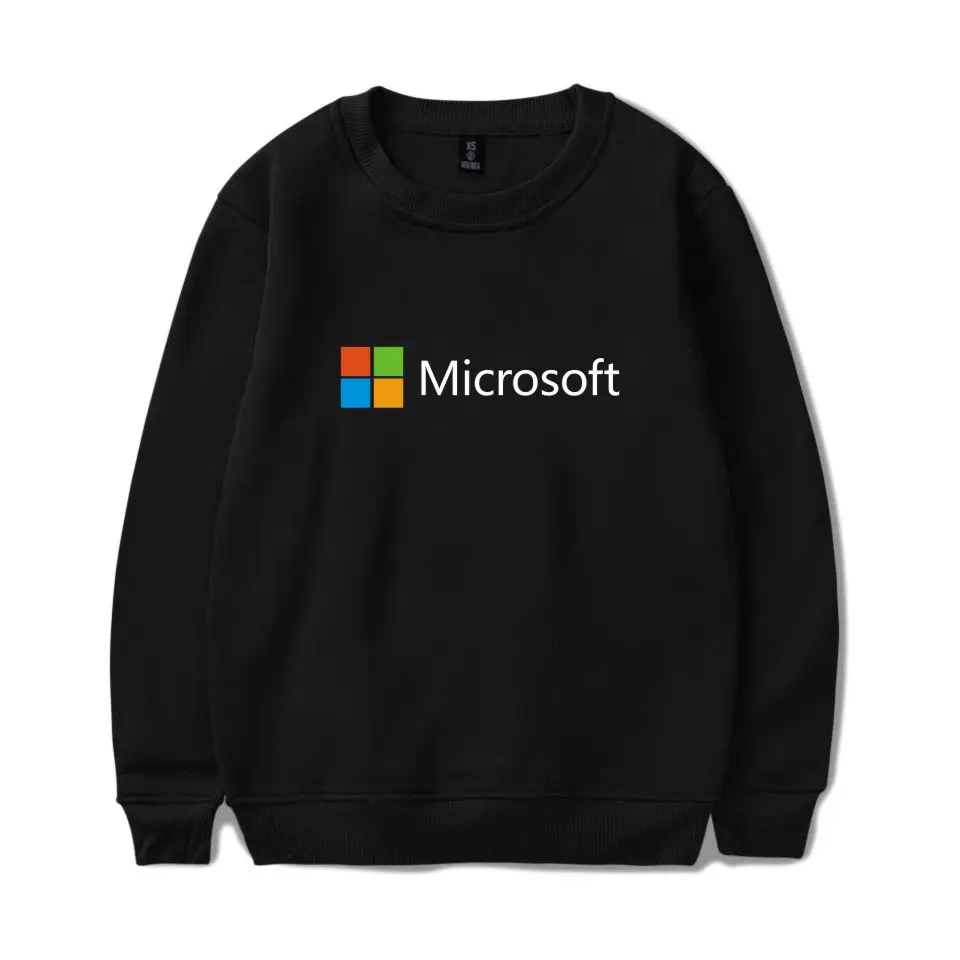 Толстовка с круглым вырезом и принтом логотипа google Microsoft спортивный костюм