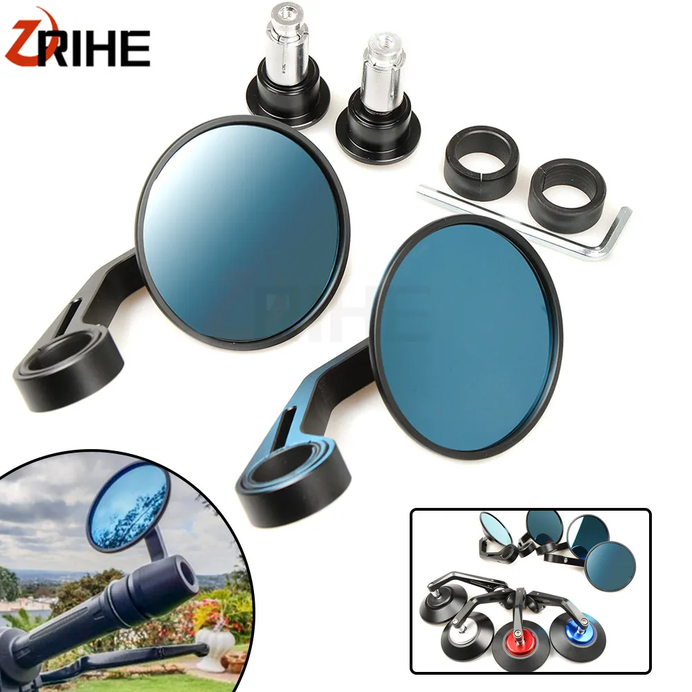 

Motorcycle Rearview Mirrors Universal Moto Part CNC Handlebar End Rear View Mirror For Honda Benelli Ducati Triumph Bmw Kawasaki