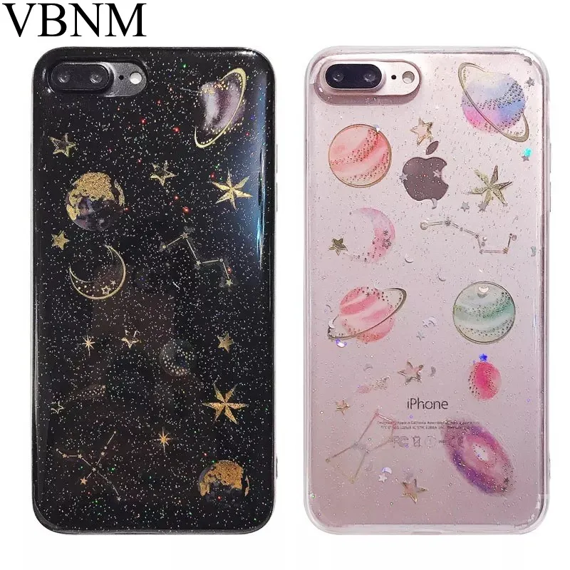 Роскошный чехол-накладка планета звезда со стразами чехол для iPhone X XS Max XR золото