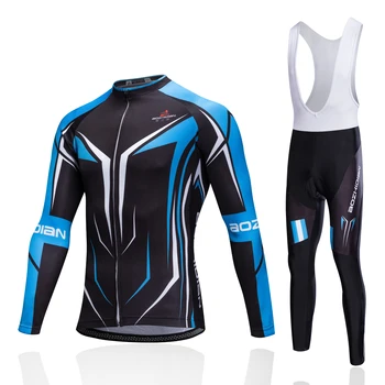 Men Winter Thermal Cycling Clothing Set Ropa Ciclismo Mujer Invierno Pro Cycling Jersey Long Sleeve Mountain Bike Sportswear black white cycling jacket long sleeve men women spring mtb road bike clothing sportswear cycling jersey ropa ciclismo