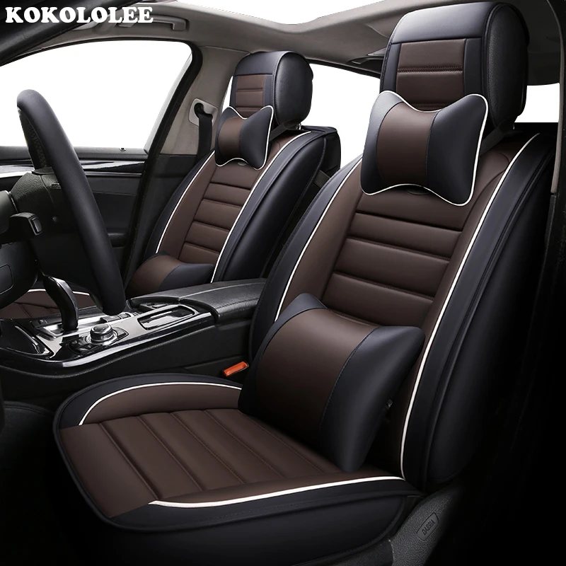 KOKOLOLEE auto PU leather car seat cover for Hyundai solaris ix35 i30 ix25 Elantra accent tucson