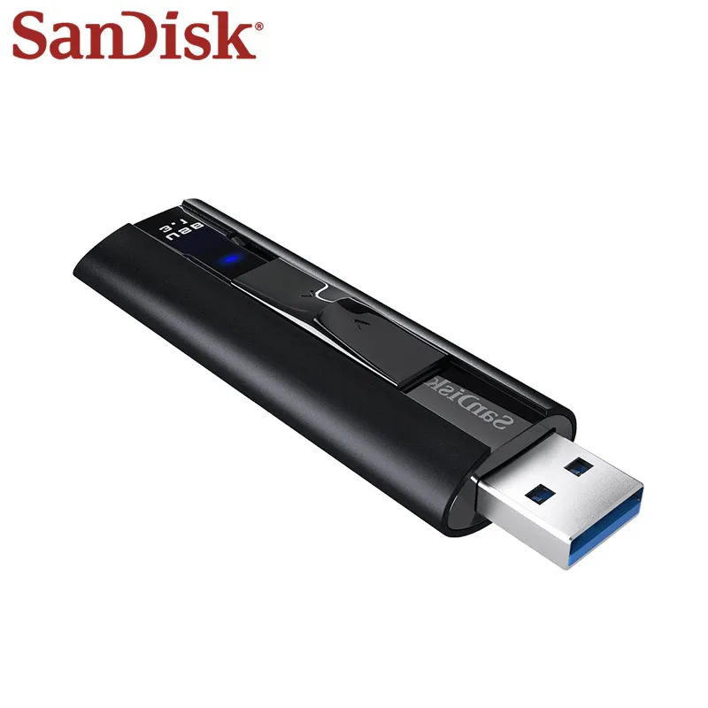 SanDisk Extreme Pro, USB 3,1, твердотельный флеш-накопитель, 128 ГБ, 256 ГБ, Макс., 420 Мб/с, флешка, u-диск, карта памяти, металлическая флешка
