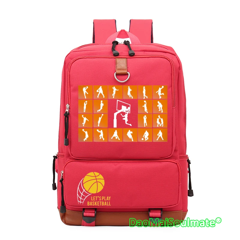 Рюкзак для ноутбука Slam Dunk вместительный школьный рюкзак мальчиков и девочек|cartoon
