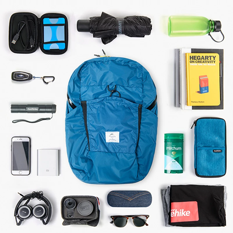 Naturehike 25L Cordura Fabric 30D Nylon Running Bag Lightweight Sports Bag Folding Pack Fashion Backpack