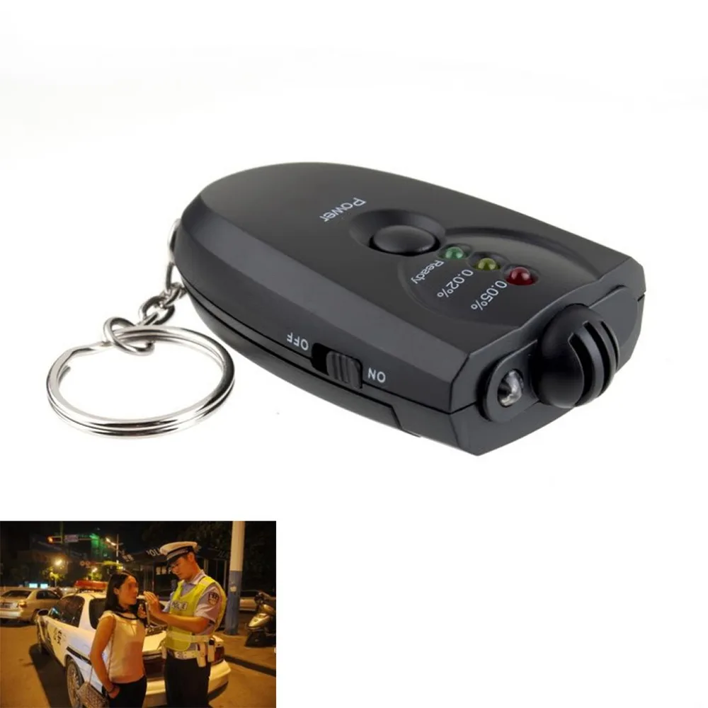 

New Design Keychain LED Alcohol Tester Breathalyzer Portable Breathalyzer Alcohol Analyzer Diagnostic Tool Drop Shipping