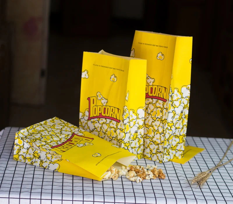 Долго вдали упаковка Бумага попкорн поле для Свадебная вечеринка пользу конфеты подарочные пакеты Еда упаковки