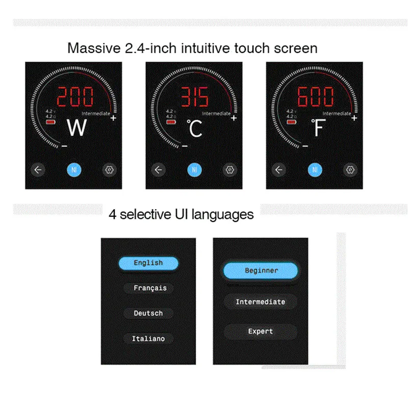 Бокс мод Kanger Kangertech Pollex вейп 200 Вт для электронной сигареты набор массивного