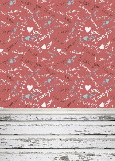 

SHENGYONGBAO Vinyl Custom Photography Backdrops Prop Valentine day Facula wooden theme Photo Studio Background SYO-50