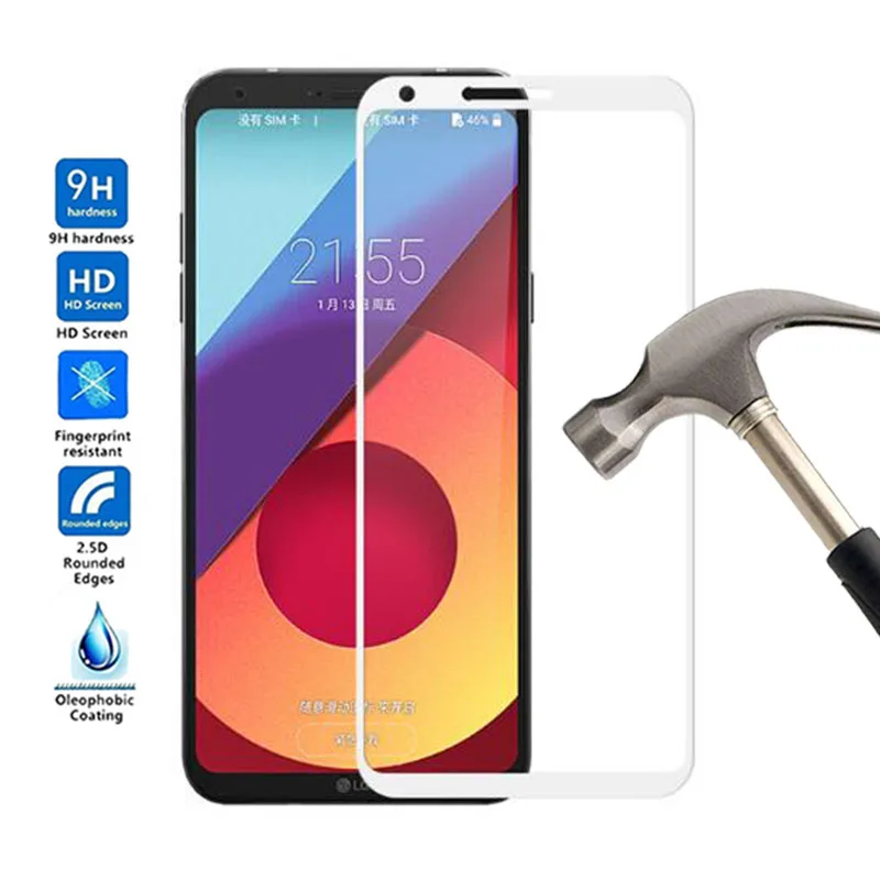 Для LG Q6 Закаленное стекло Защитная пленка для Q6A Plus M700N полное покрытие защитная |