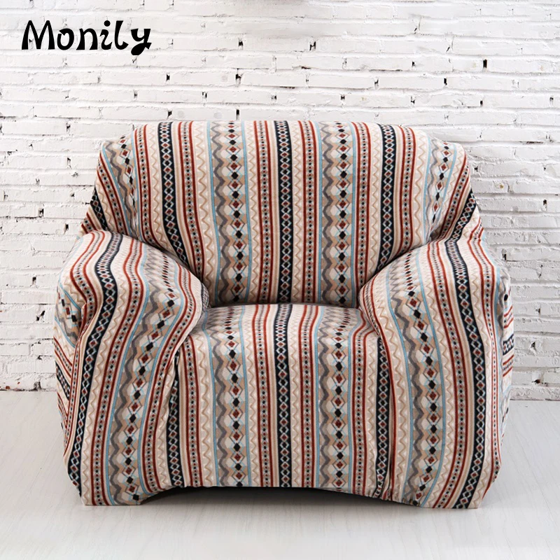 Monily Bohemia Red Thick Plush Sofa slipcovers Tight Wrap All inclusive