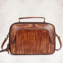 Женская сумка-мессенджер из натуральной кожи, женская сумка через плечо, сумка для путешествий, винтажная сумка из воловьей кожи