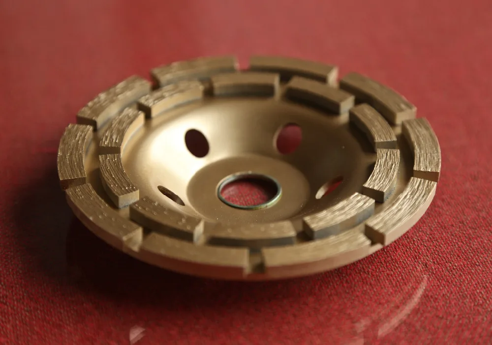 

FREE SHIPPING of 1pc mansory working cup wheel 125*22*5mm double row cup wheel for grinding marble/granite/ceramic/concrete