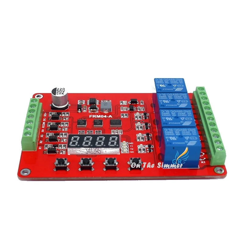 

FRM04 relay module / cycle / delay / timing / self lock / module /18 function optional