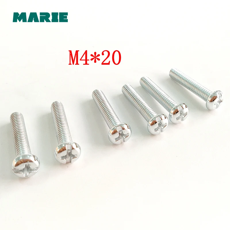 M4/M5 Round Head Fit Hinges Countersunk iron Self-Tapping Screws Bolt Fastener Flat Wood Hardware Tool 20mm 40mm 60mm