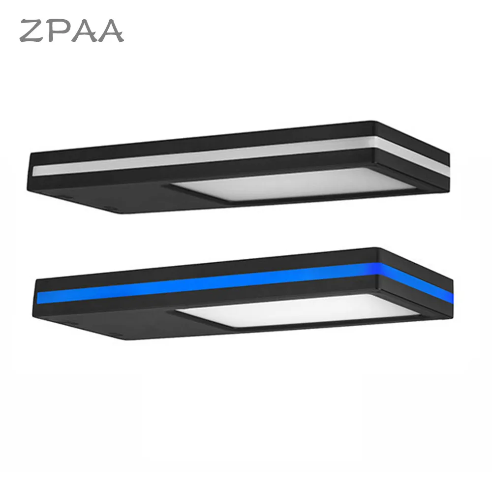 

144 LED Solar Motion Sensor Garden Security Lamp Outdoor Waterproof Wall Porch Lights with Blue Side Strips Lights Decoration