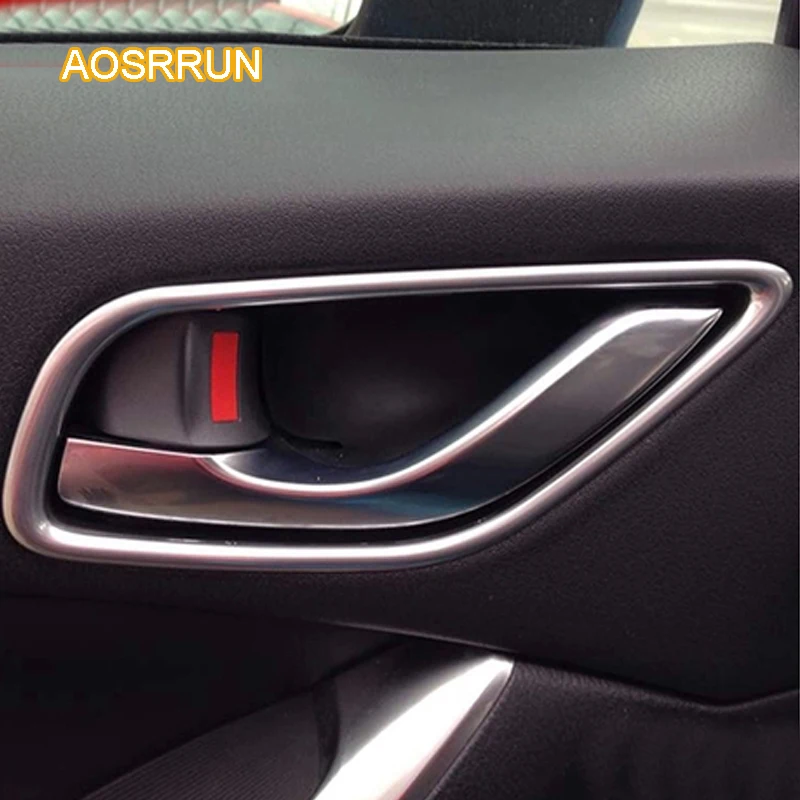 AOSRRUN 2013 2014 For Mazda CX5 CX-5 modified special decoration box within the interior door bowl of inferior smooth handle | Автомобили