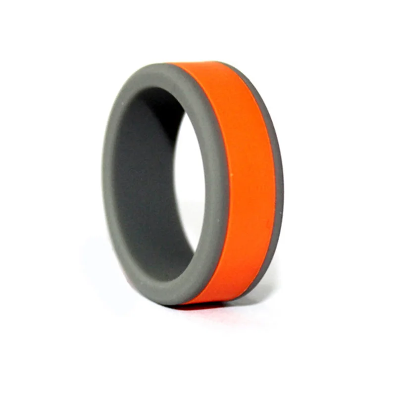 Food Grade FDA Flexible Rubber Wedding Bands Rings Women Sports Creative Jewelry Eco Friendly Finger Silicone 