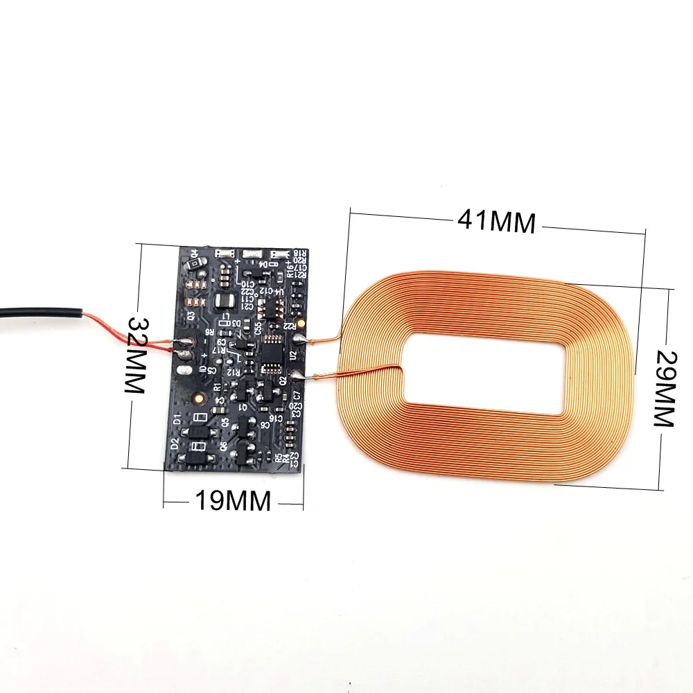 1 шт. приемник катушки для DIY Беспроводной зарядки с PCBA получить модуль универсальный стандарт Qi