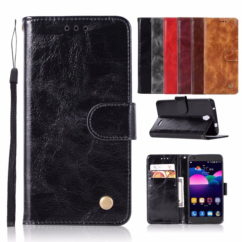 Leather Cover for ZTE N9132 5.00'' Luxury Flip Phone