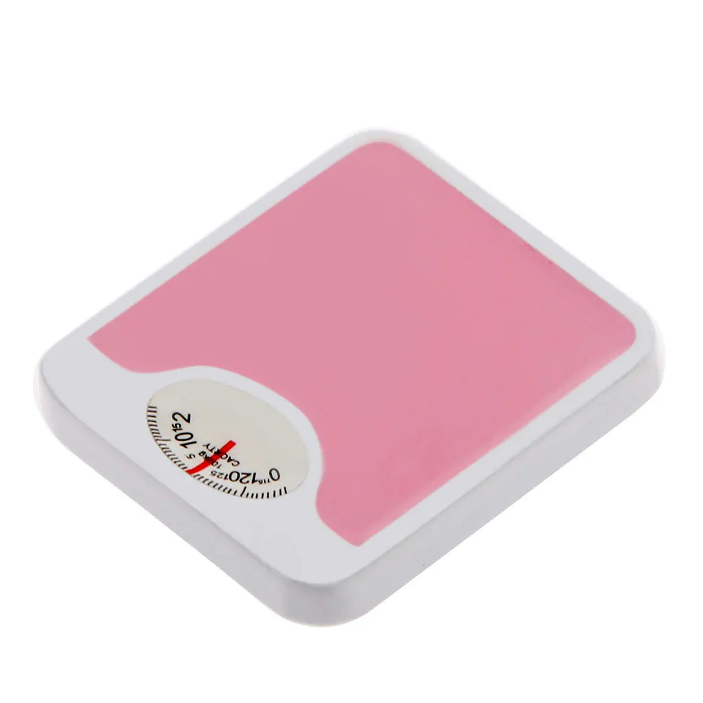 Pink Bathroom Scale Doll House Miniature Home Living Room Decoration 12th