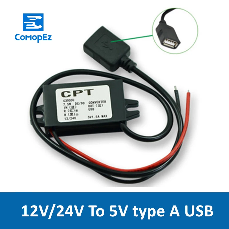 Водонепроницаемый преобразователь напряжения USB IP68 DC трансформатор понижающий