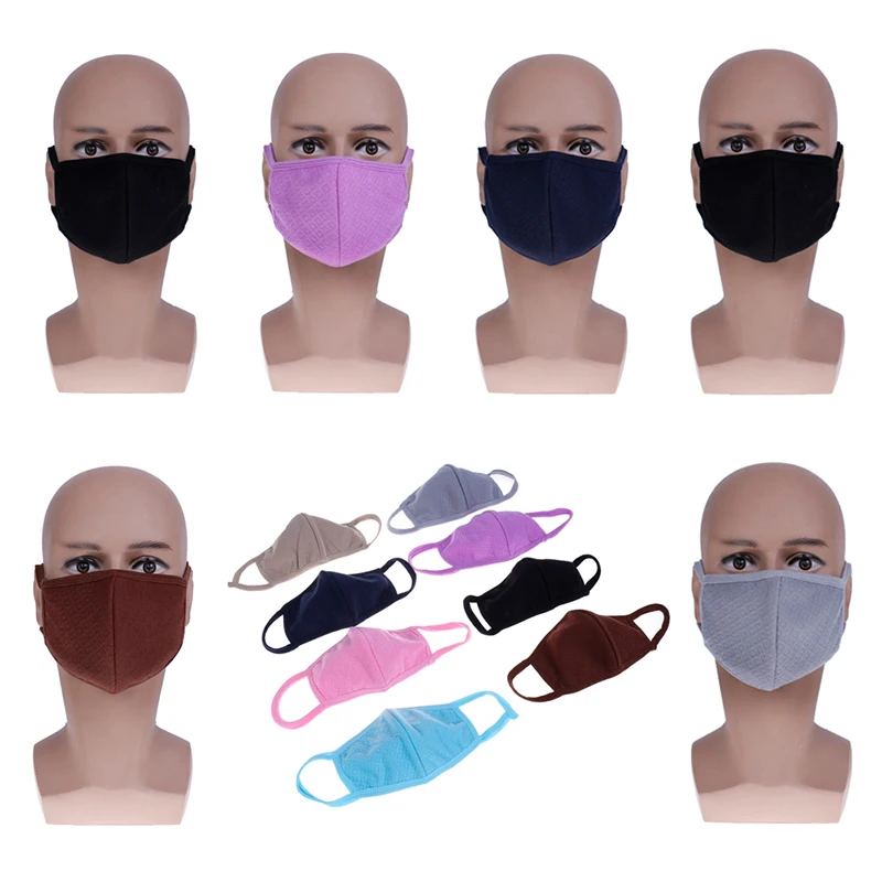 

1Pcs Cotton Face Mouth Mask Anti Dust Mask Filter Windproof Mouth-muffle Bacteria Proof Flu Face Masks Care Reusable