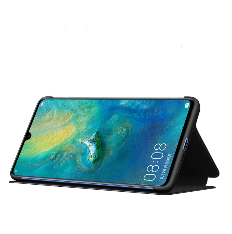 Кожаный флип-чехол для huawei mate 20 Pro, чехол с окошком для сенсорного экрана huawei mate 20 X, полностью защитный чехол