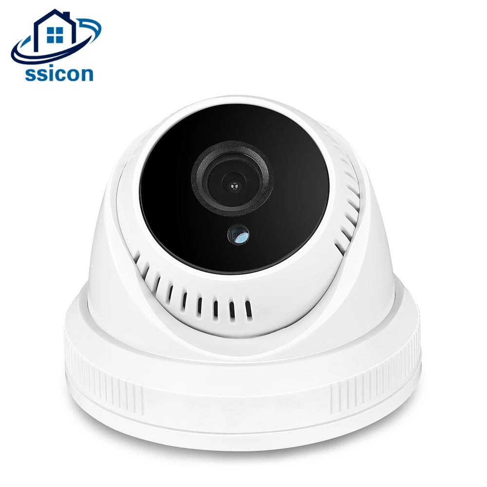 

SSICON 5MP Plastic Indoor Dome Camera AHD 3.6mm Lens SONY CMOS Sensor IR Distance 20M OSD Menu Analog CCTV Camera