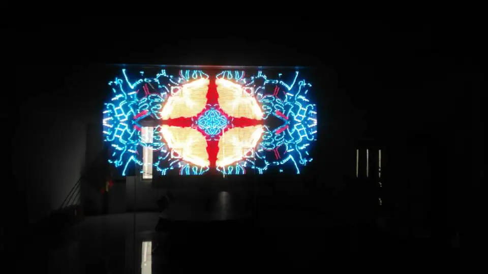 

kaler high brightness LED transparency led display screen P3.91 indoor 500x500mm 128x128 dot pixel for glass window transparent