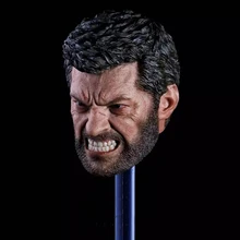 1/6 Logan Wolverine Head Sculpt Angry Version for 12''Male Bodies 1/6 Logan Wolverine Head Sculpt Angry Version for 12''Male Bodies