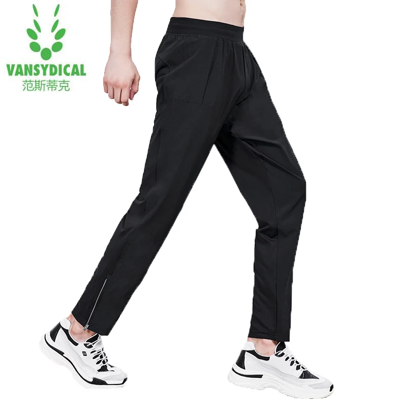 

Vansydical Autumn winter Men Running Training Pants Sport Trousers Jogging soccer Basketball Gym Fitness Sports Sweatpants