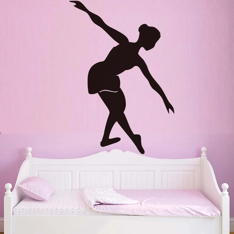 Living Room Sofa Background Girl Ballet Dancer Silhouette Home Decor