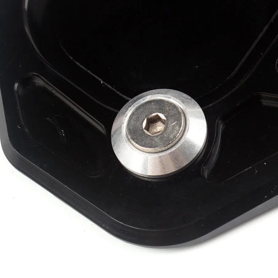  CNC Aluminum Motorcycle Side Kickstand Stand Extension Plate Side Stand Enlarger Pad For BMW R NINE