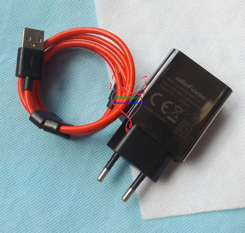 Новый оригинальный Ulefone Power 3 USB адаптер зарядное устройство штекер + кабель